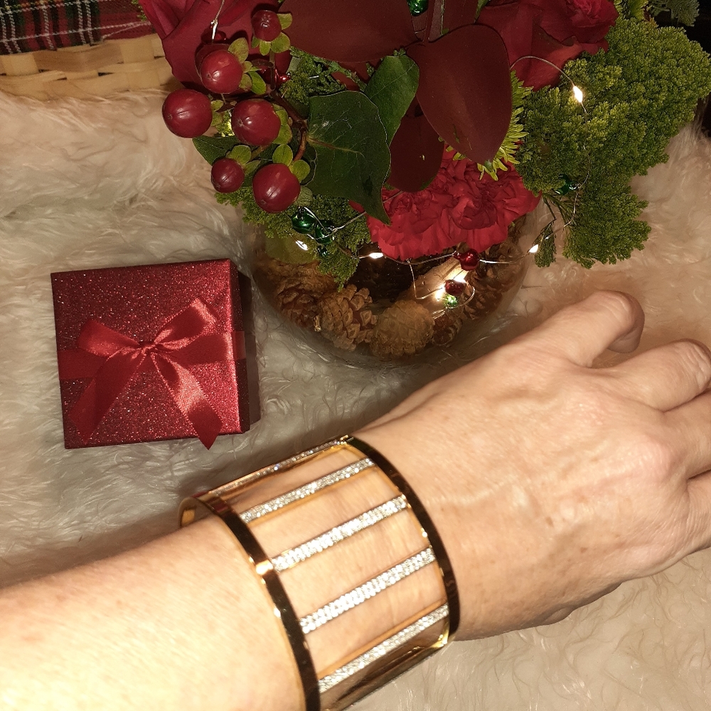 Michael Kors Rhinestone Cuff Bracelet Pristine Co… - image 5